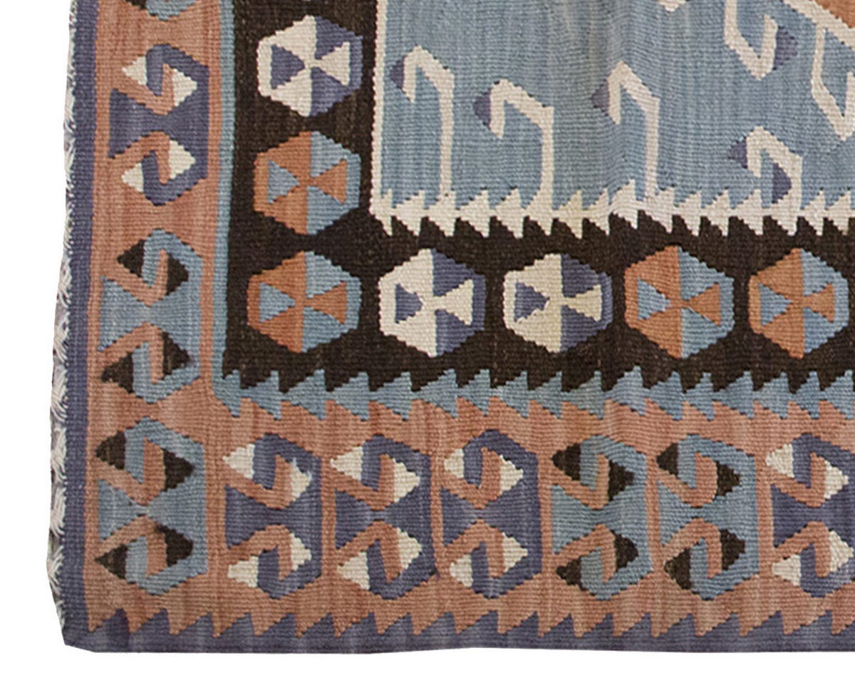 Vintage Kilim Rug,Kayseri Kilim 3'4" x 5'5" feet 101 x 166 cm