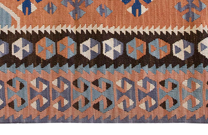 Vintage Kilim Rug,Kayseri Kilim 3'4" x 5'5" feet 101 x 166 cm