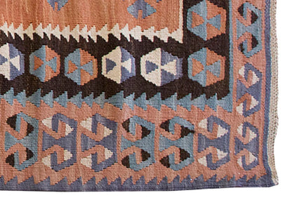 Vintage Kilim Rug,Kayseri Kilim 3'4" x 5'5" feet 101 x 166 cm