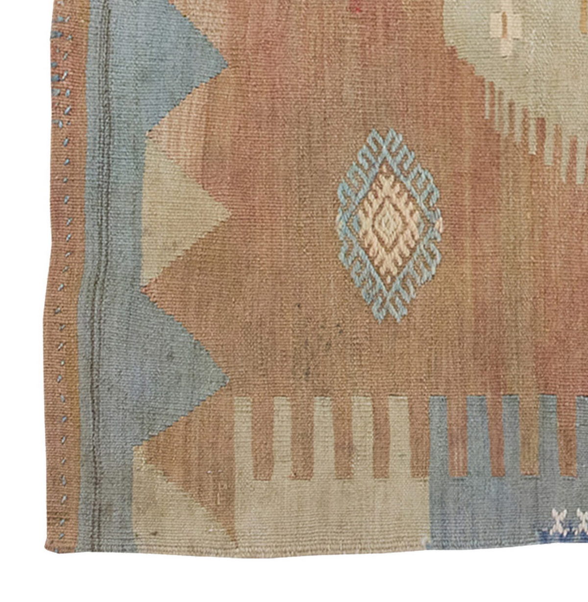 Vintage Kilim Rug,Afyon Kilim 3'5" x 3'6" feet 103 x 106 cm