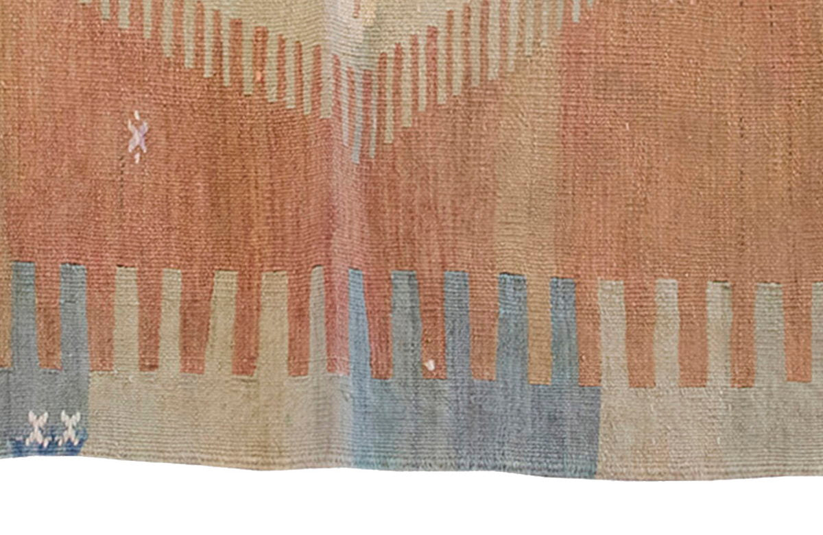 Vintage Kilim Rug,Afyon Kilim 3'5" x 3'6" feet 103 x 106 cm