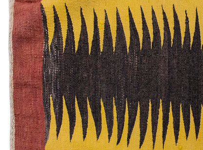 Vintage Kilim Rug,Bodrum Milas Kilim 3'5" x 3'6" feet 105 x 107 cm