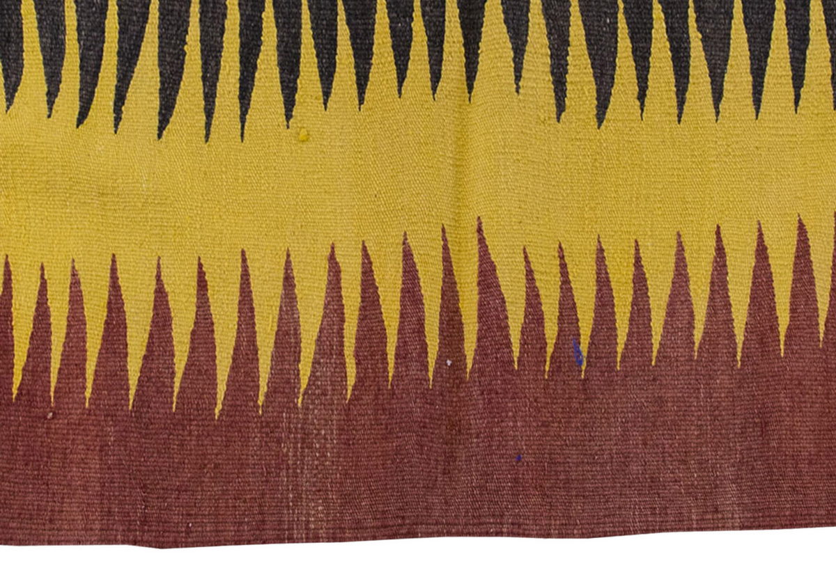 Vintage Kilim Rug,Bodrum Milas Kilim 3'5" x 3'6" feet 105 x 107 cm