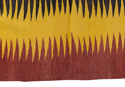 Vintage Kilim Rug,Bodrum Milas Kilim 3'5" x 3'6" feet 105 x 107 cm