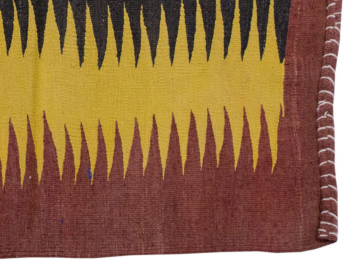 Vintage Kilim Rug,Bodrum Milas Kilim 3'5" x 3'6" feet 105 x 107 cm