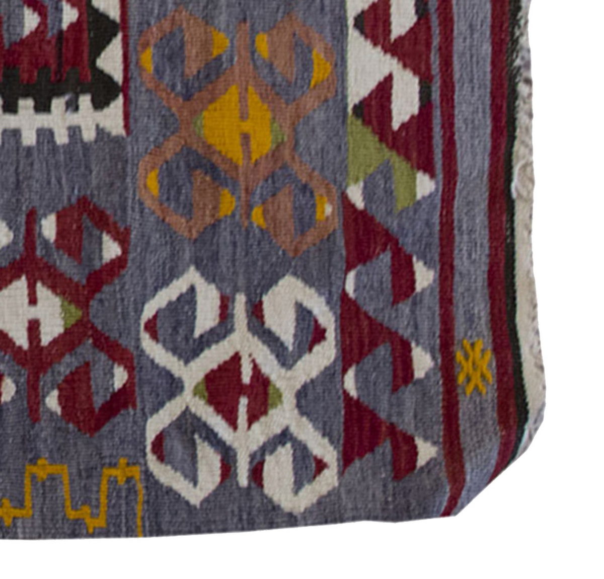 Vintage Kilim Rug,Denizli Kilim 3'5" x 4'8" feet 103 x 143 cm