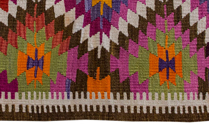 Vintage Kilim Rug,Denizli Kilim 3'5" x 4'9" feet 103 x 145 cm