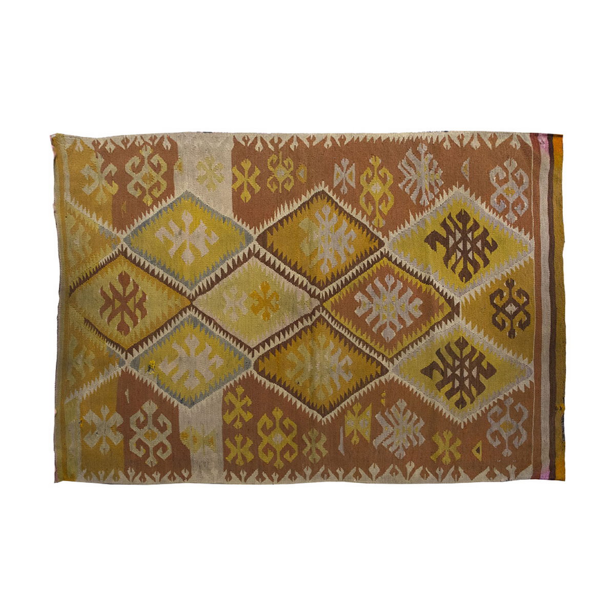 Vintage Kilim Rug,Adana Kilim 3'5" x 5" feet 103 x 154 cm