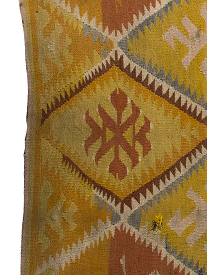 Vintage Kilim Rug,Adana Kilim 3'5" x 5" feet 103 x 154 cm