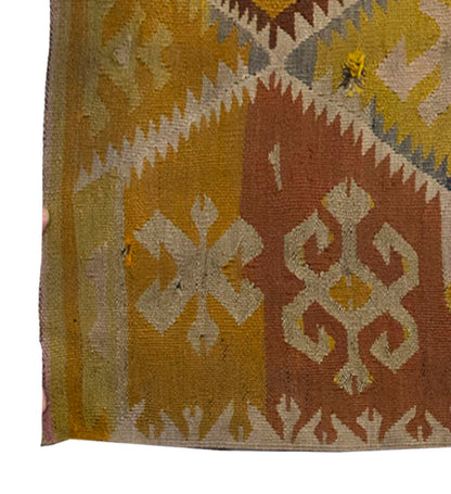 Vintage Kilim Rug,Adana Kilim 3'5" x 5" feet 103 x 154 cm