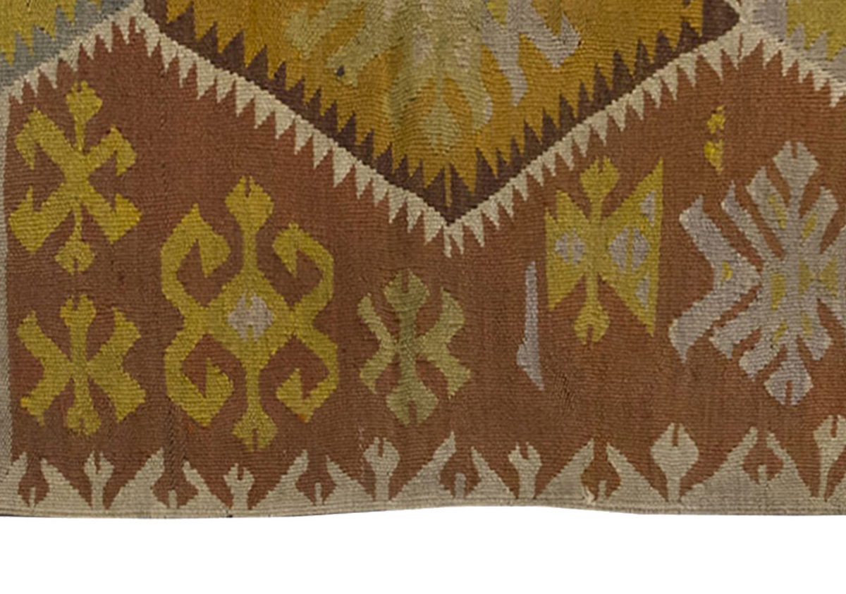 Vintage Kilim Rug,Adana Kilim 3'5" x 5" feet 103 x 154 cm