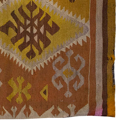 Vintage Kilim Rug,Adana Kilim 3'5" x 5" feet 103 x 154 cm