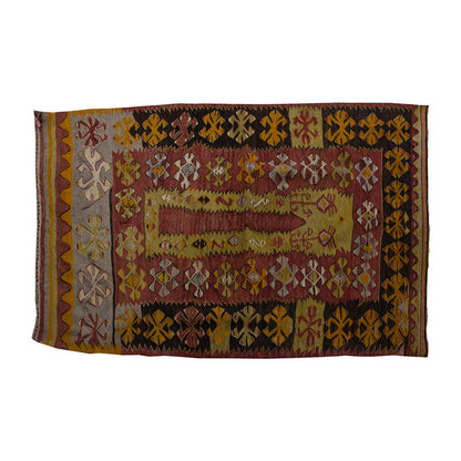 Vintage Kilim Rug,Konya Kilim 3'5" x 5" feet 105 x 152 cm