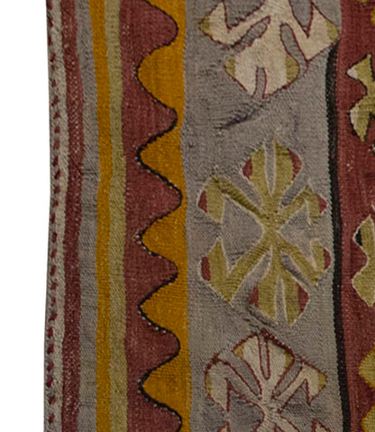 Vintage Kilim Rug,Konya Kilim 3'5" x 5" feet 105 x 152 cm