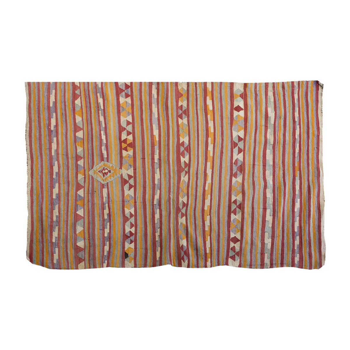 Vintage Kilim Rug,Konya Kilim 3'5" x 5'3" feet 104 x 160 cm