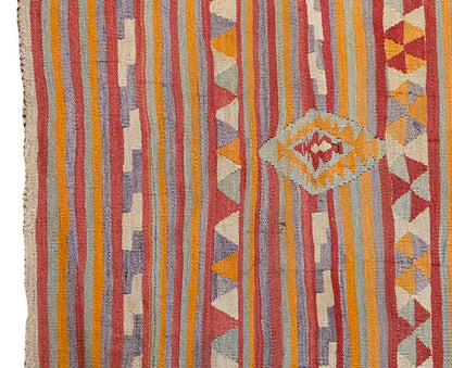 Vintage Kilim Rug,Konya Kilim 3'5" x 5'3" feet 104 x 160 cm