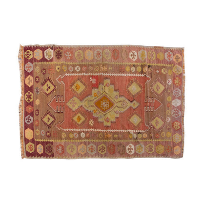 Vintage Kilim Rug,Central Turkey Kilim 3'5" x 5'3" feet 105 x 160 cm