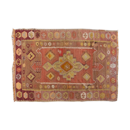 Vintage Kilim Rug,Central Turkey Kilim 3'5" x 5'3" feet 105 x 160 cm