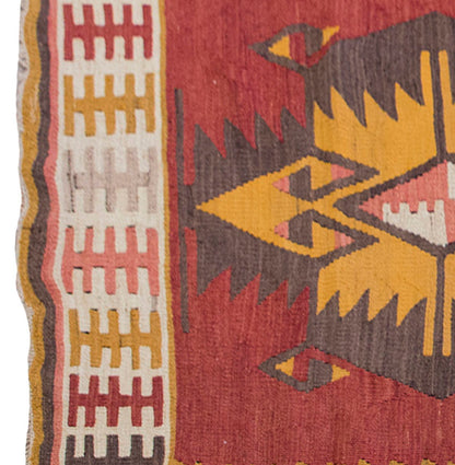 Vintage Kilim Rug,Maraş Kilim 3'5" x 5'9" feet 103 x 176 cm