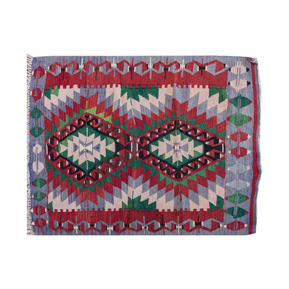 Vintage Kilim Rug, Oushak Kilim 3'6" x 3'7" feet 106 x 108 cm
