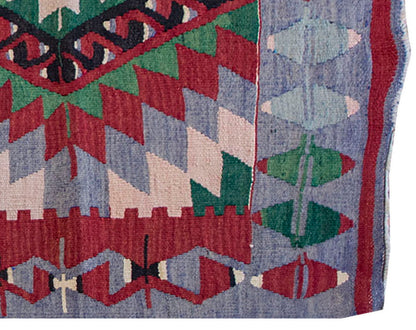Vintage Kilim Rug, Oushak Kilim 3'6" x 3'7" feet 106 x 108 cm