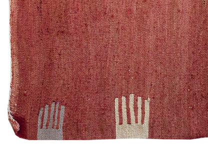 Vintage Kilim Rug,Bodrum Milas Kilim 3'6" x 4" feet 106 x 124 cm