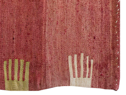 Vintage Kilim Rug,Bodrum Milas Kilim 3'6" x 4" feet 106 x 124 cm