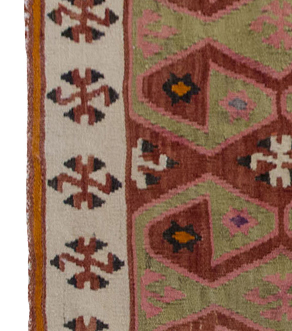 Vintage Kilim Rug,Adana Kilim 3'6" x 4'5" feet 106 x 135 cm