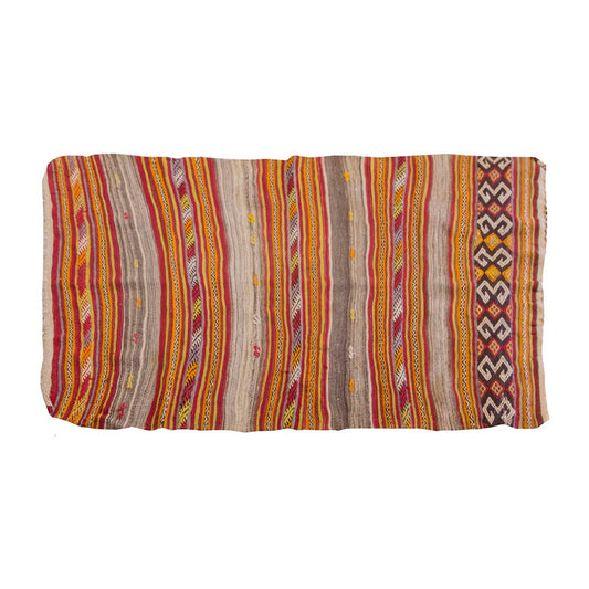 Vintage Kilim Rug,Anamur Mut Kilim 3'6" x 4'9" feet 106 x 145 cm