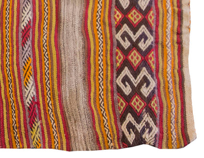 Vintage Kilim Rug,Anamur Mut Kilim 3'6" x 4'9" feet 106 x 145 cm