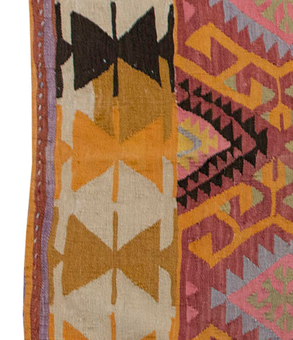 Vintage Kilim Rug,Adana Kilim 3'6" x 4'9" feet 107 x 145 cm