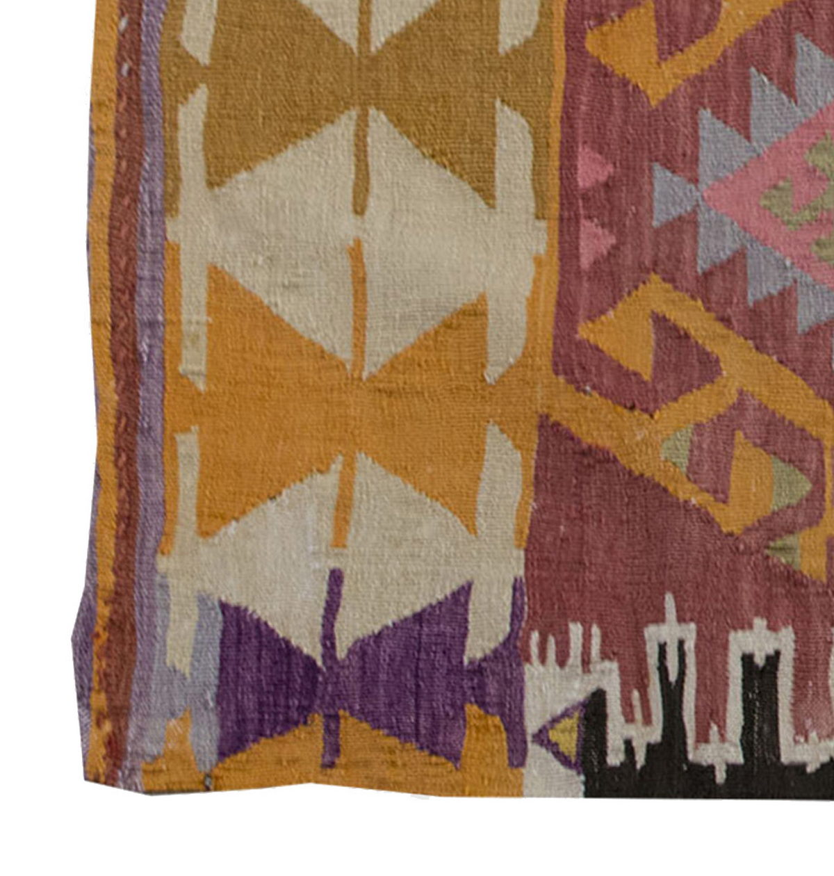Vintage Kilim Rug,Adana Kilim 3'6" x 4'9" feet 107 x 145 cm