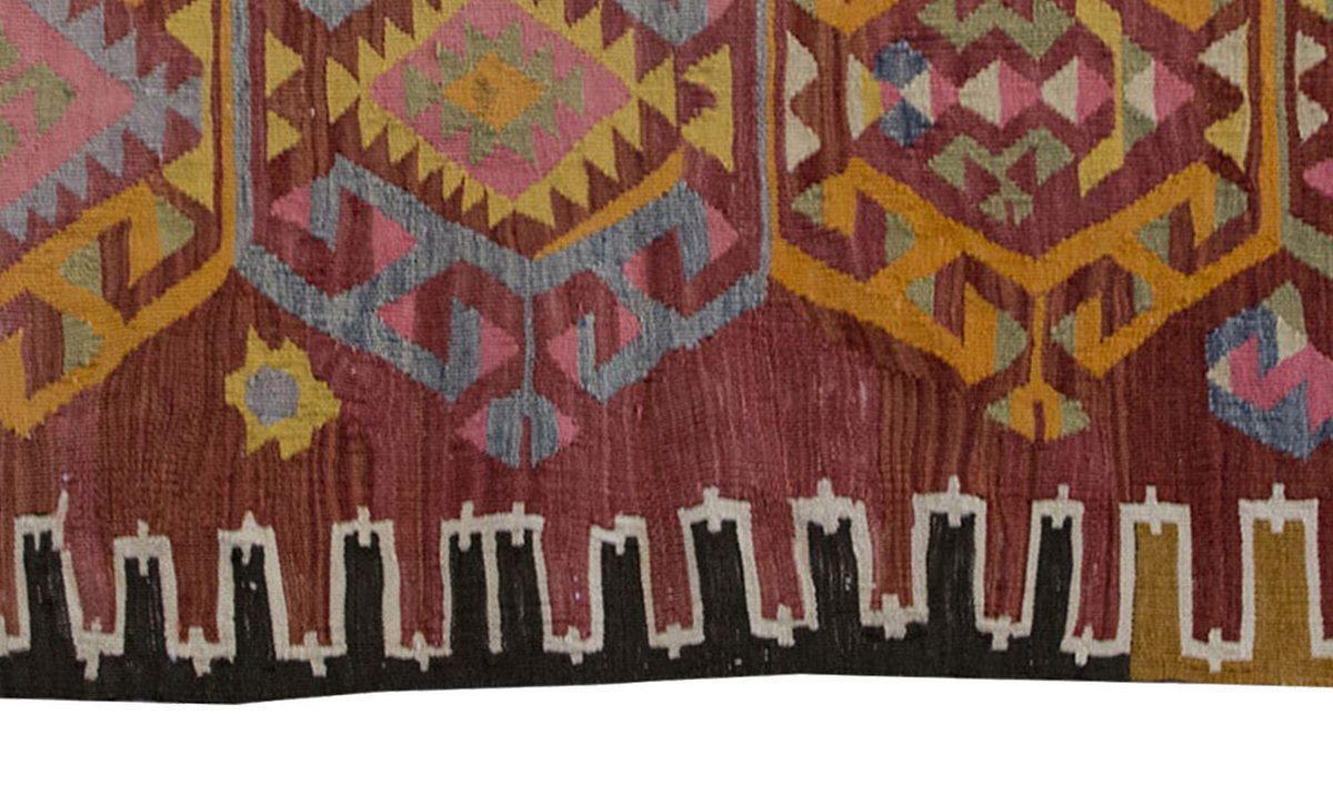 Vintage Kilim Rug,Adana Kilim 3'6" x 4'9" feet 107 x 145 cm