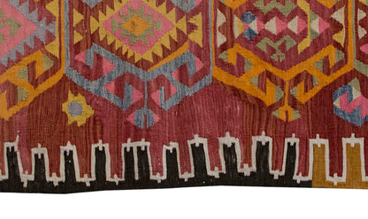 Vintage Kilim Rug,Adana Kilim 3'6" x 4'9" feet 107 x 145 cm