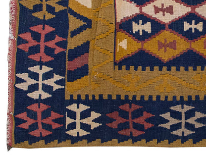 Vintage Kilim Rug,Central Turkey Kilim 3'6" x 5" feet 107 x 150 cm
