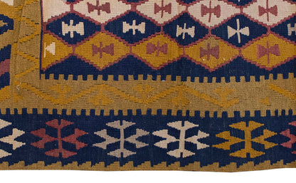 Vintage Kilim Rug,Central Turkey Kilim 3'6" x 5" feet 107 x 150 cm