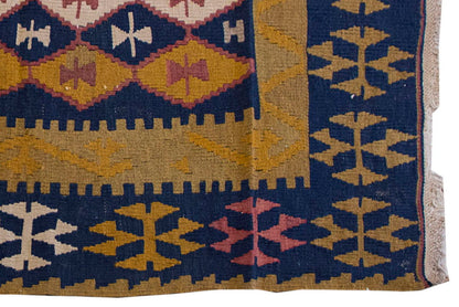 Vintage Kilim Rug,Central Turkey Kilim 3'6" x 5" feet 107 x 150 cm