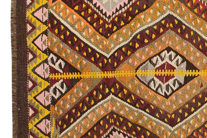 Vintage Kilim Rug,Kars Kilim 3'6" x 5'7" feet 107 x 170 cm