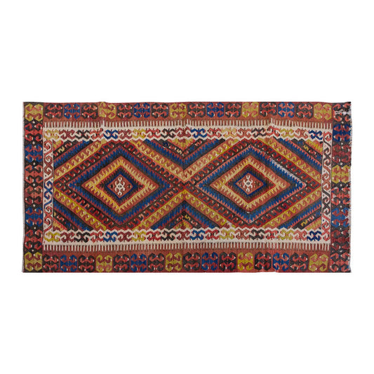 Vintage Kilim Rug,Fethiye Kilim 3'6" x 6'8" feet 106 x 202 cm