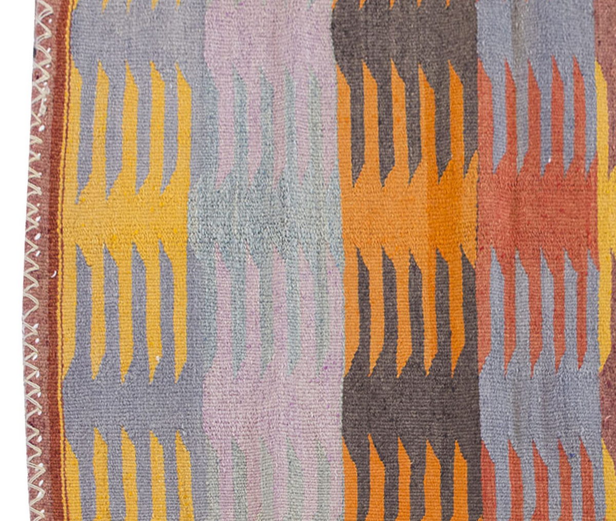 Vintage Kilim Rug,Milas Bodrum Kilim 3'7" x 3'8" feet 109 x 112 cm