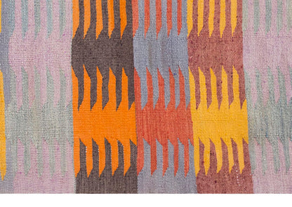 Vintage Kilim Rug,Milas Bodrum Kilim 3'7" x 3'8" feet 109 x 112 cm