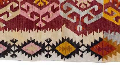 Vintage Kilim Rug,Adana Kilim 3'7" x 4'2" feet 110 x 128 cm