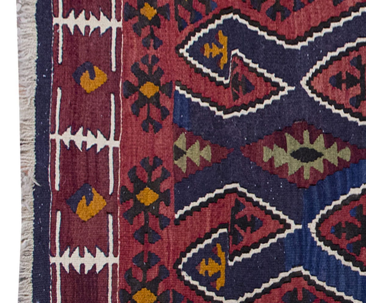 Vintage Kilim Rug,Konya Kilim 3'7" x 5" feet 109 x 151 cm