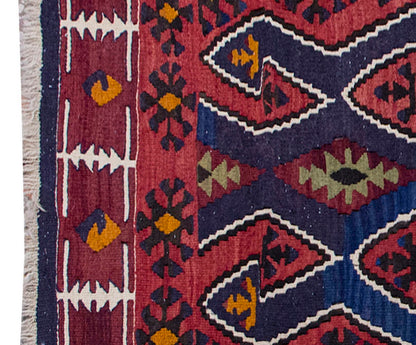 Vintage Kilim Rug,Konya Kilim 3'7" x 5" feet 109 x 151 cm