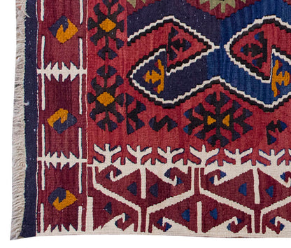 Vintage Kilim Rug,Konya Kilim 3'7" x 5" feet 109 x 151 cm