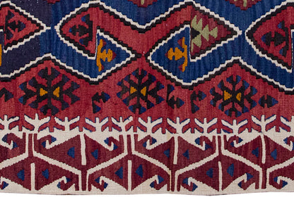Vintage Kilim Rug,Konya Kilim 3'7" x 5" feet 109 x 151 cm