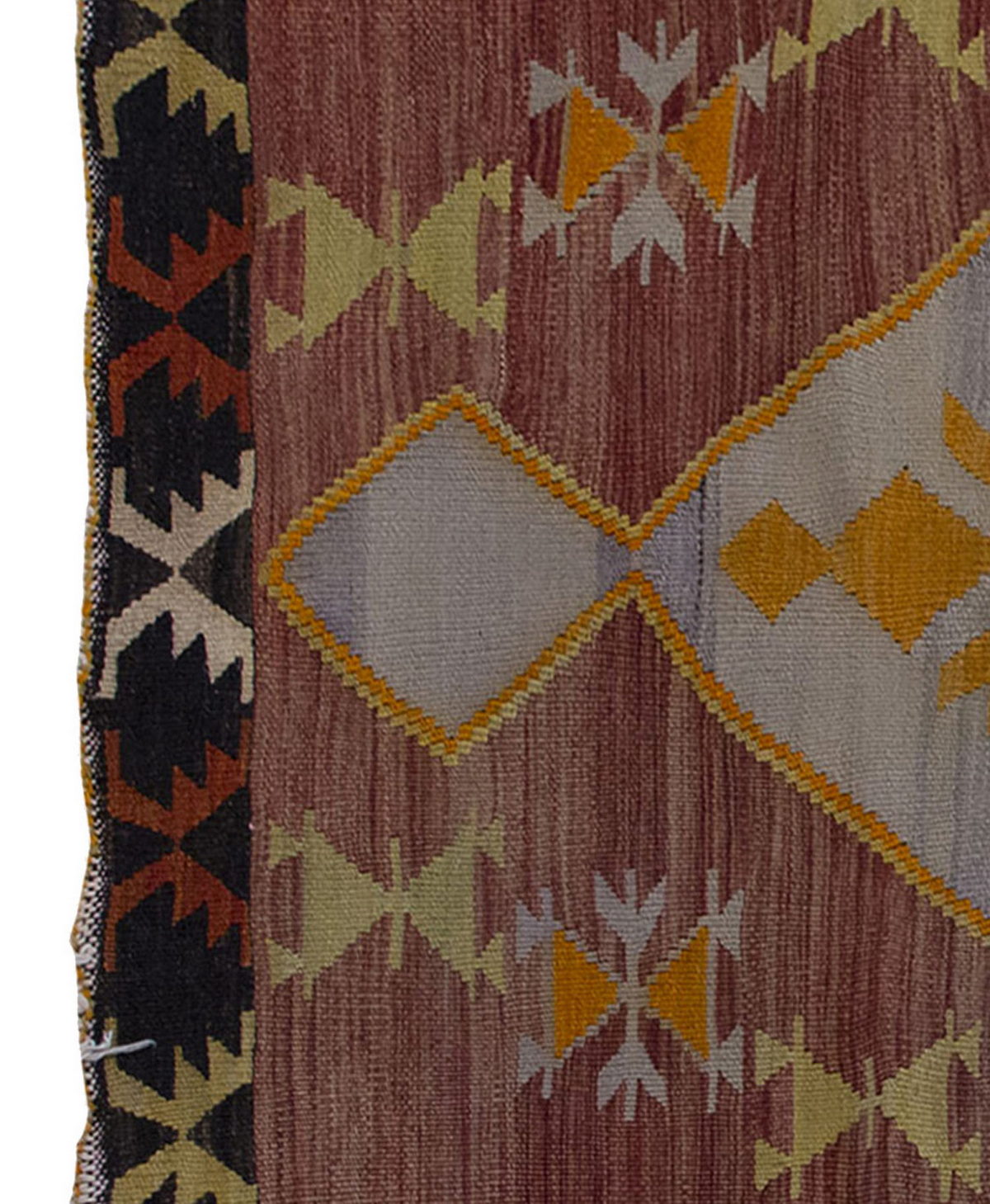 Vintage Kilim Rug,Emirdağ Kilim 3'7" x 5'1" feet 110 x 155 cm