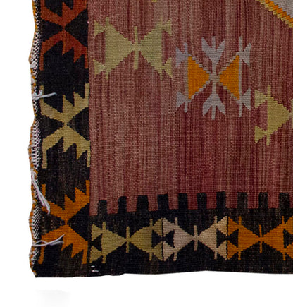 Vintage Kilim Rug,Emirdağ Kilim 3'7" x 5'1" feet 110 x 155 cm