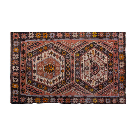 Vintage Kilim Rug,Konya Hotamış Kilim 3'7" x 5'3" feet 108 x 160 cm