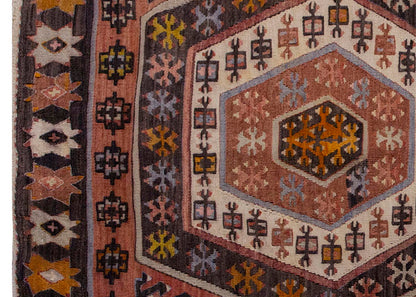 Vintage Kilim Rug,Konya Hotamış Kilim 3'7" x 5'3" feet 108 x 160 cm
